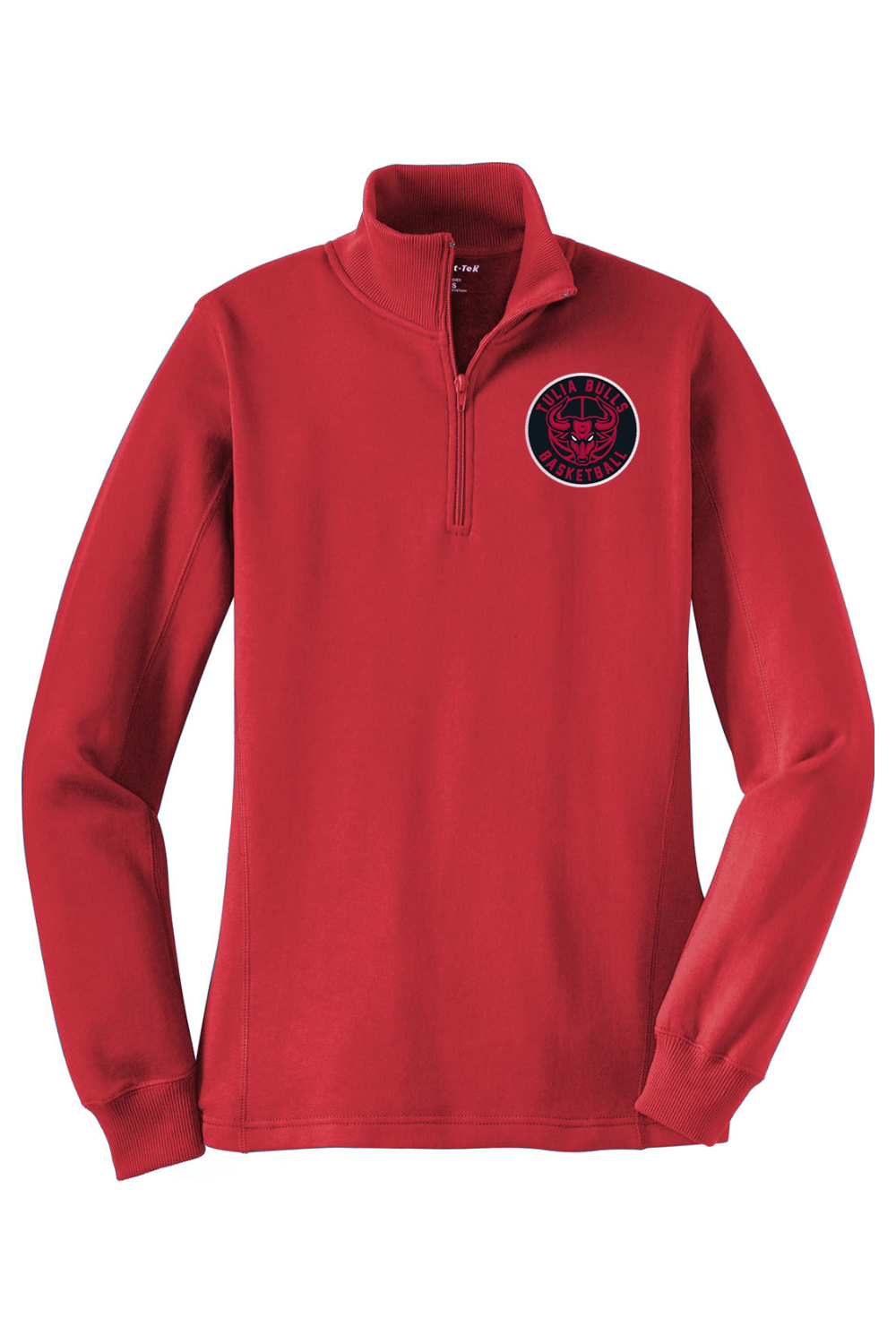 Tulia Bulls Basketball Adult Women's Embroidered Quarter-Zip Pullover Signature Lacrosse