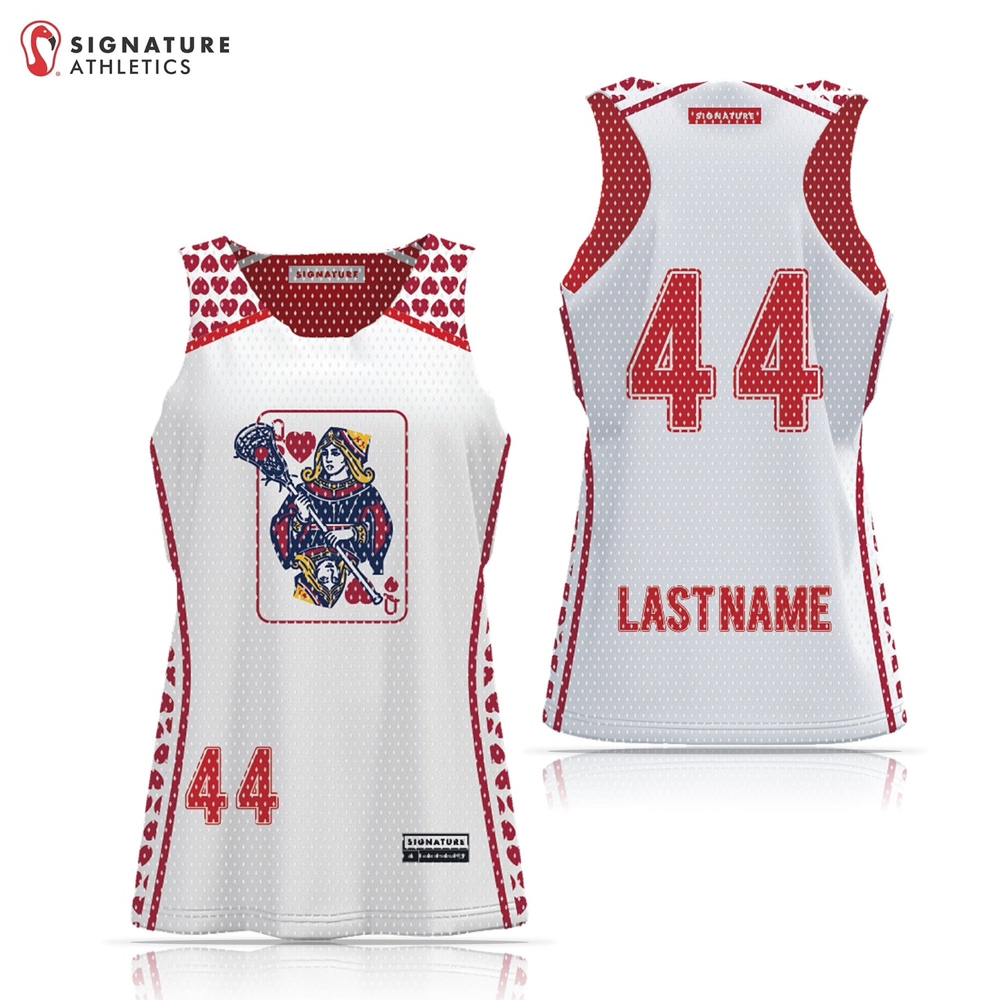 Unbroken Queen of Hearts Women's Reversible Game Pinnie Signature Lacrosse