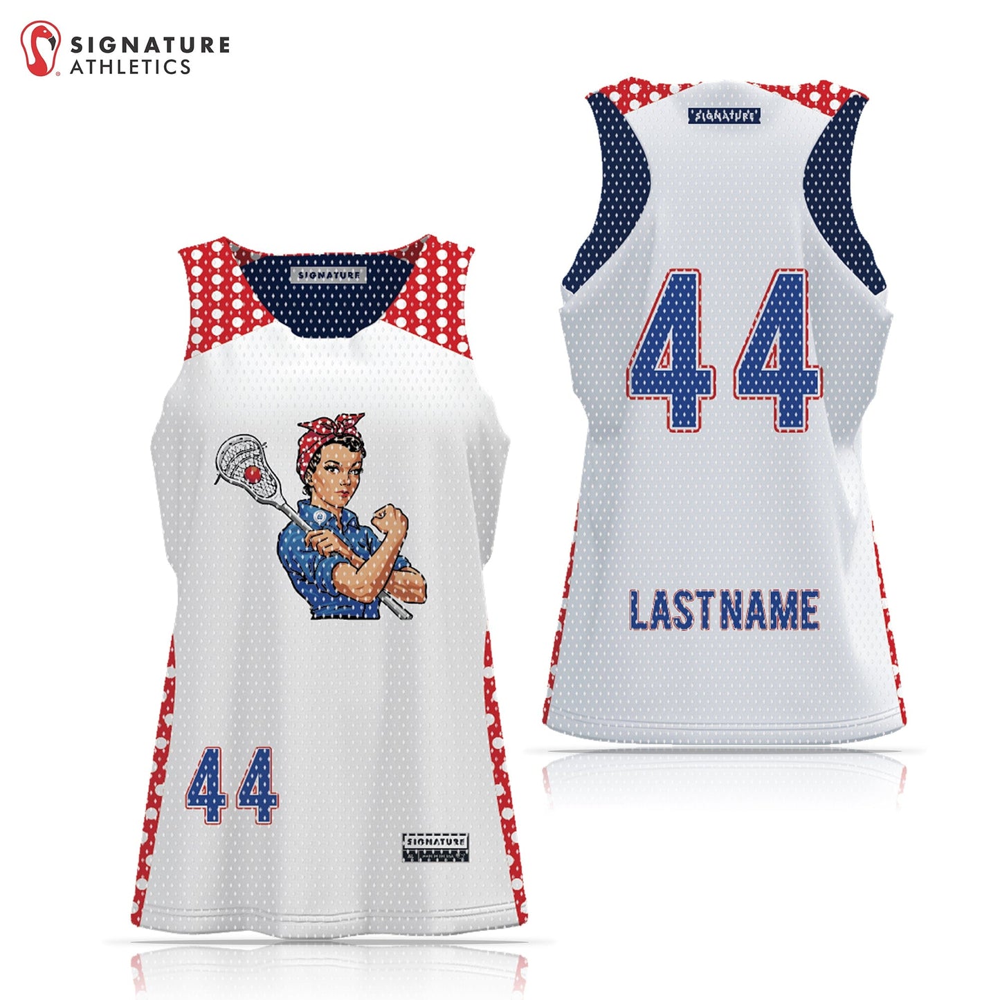 Unbroken Riveters Women's Reversible Game Pinnie Signature Lacrosse