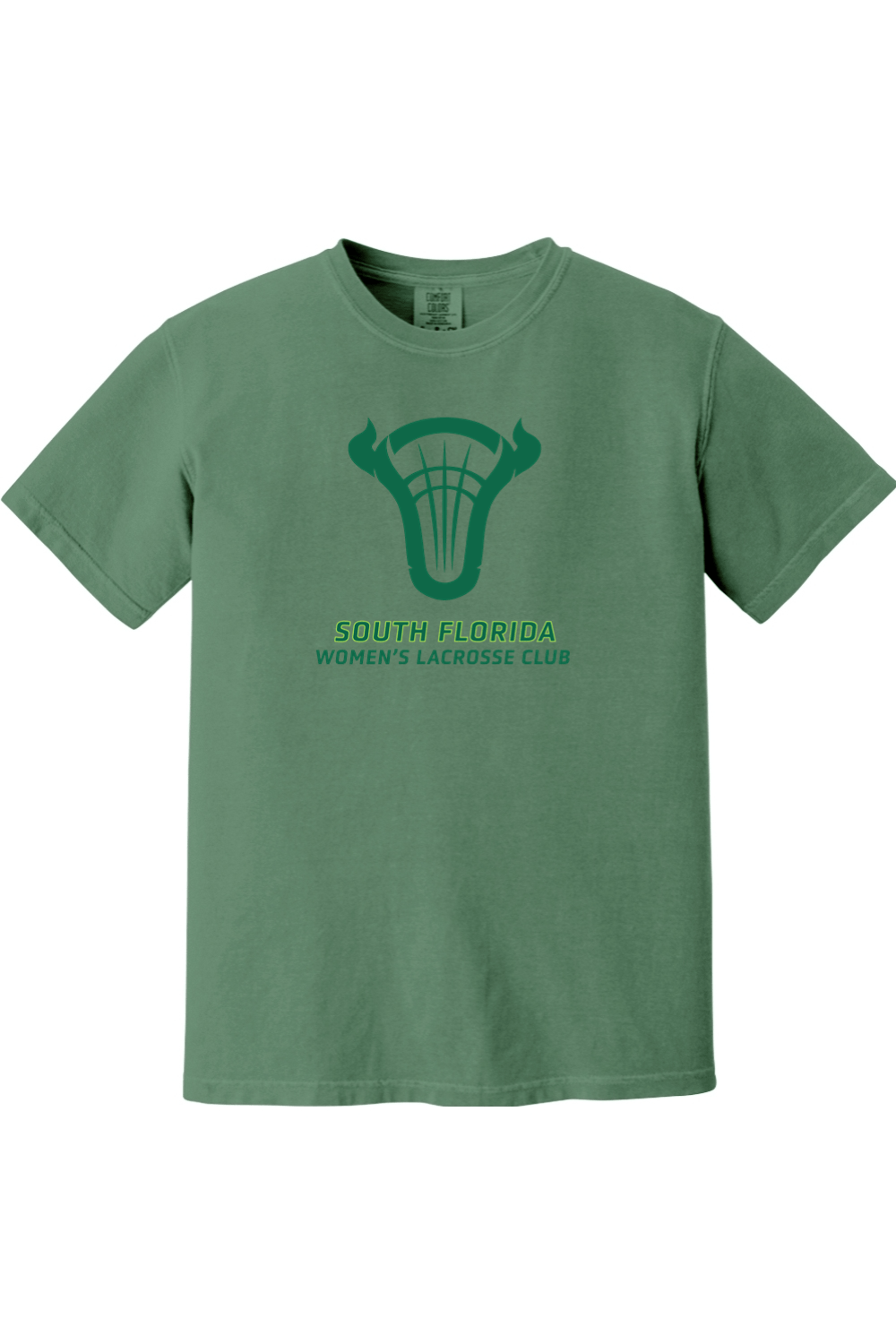 USF Women's LC Club Comfort Colors Ringspun Short Sleeve Shirt Signature Lacrosse