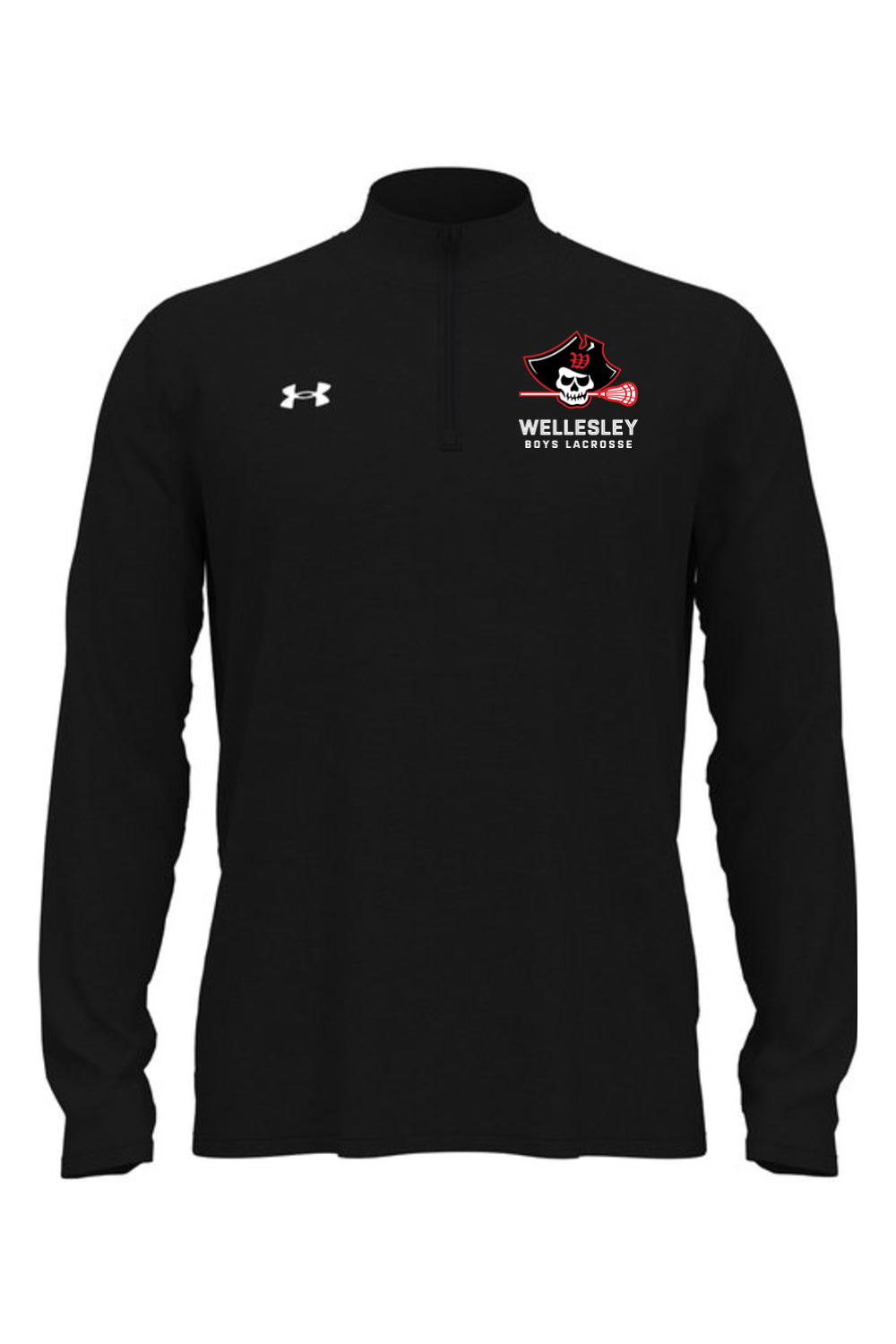 Wellesley Youth Lacrosse Under Armour Men's Team Tech Quarter-Zip Signature Lacrosse