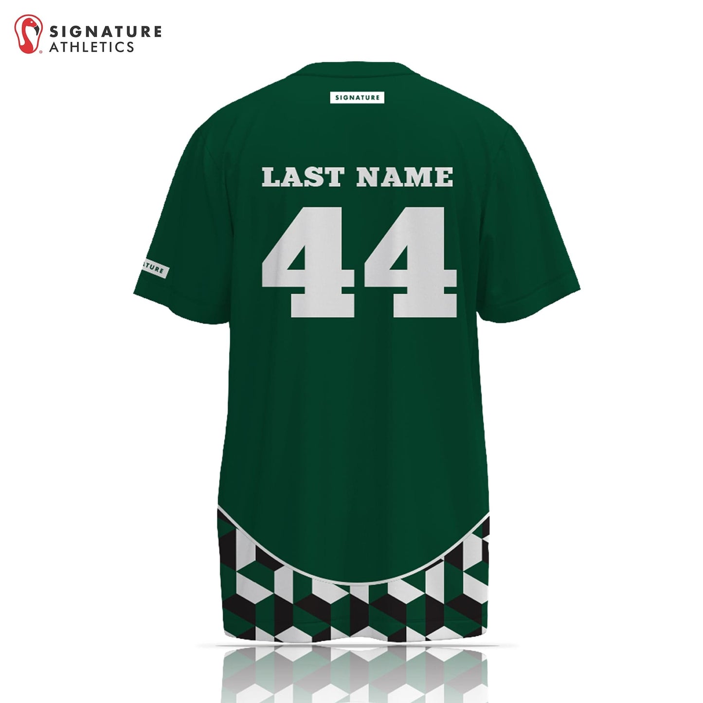 Westlake Lacrosse Men's Big Wave Green Short Sleeve Tech Tee Signature Lacrosse