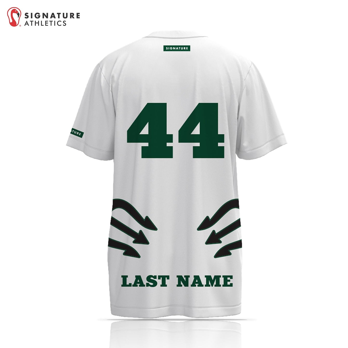 Westlake Lacrosse Men's Pitchfork White Short Sleeve Tech Tee Signature Lacrosse