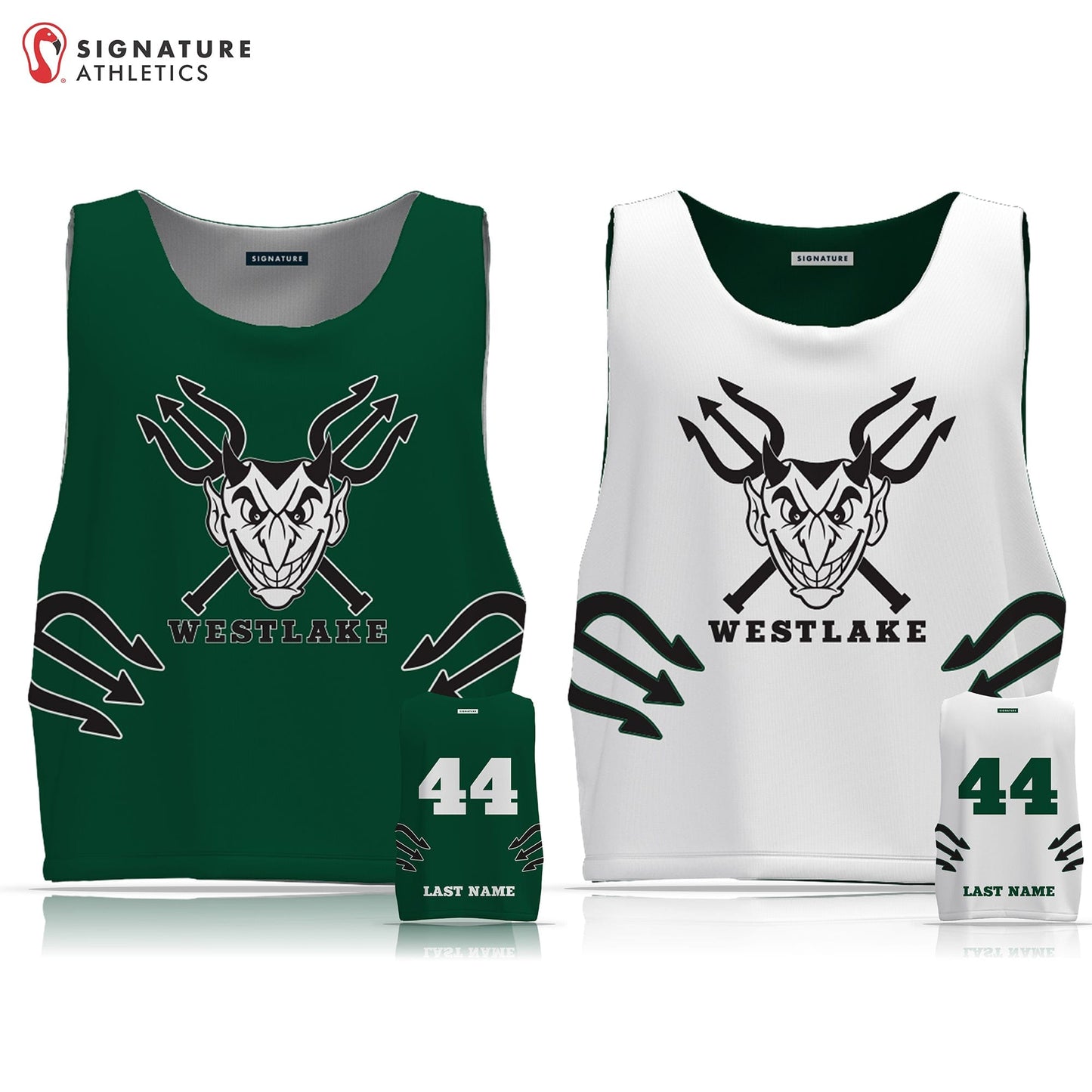 Westlake Lacrosse Men's Reversible Pinnie - Grade 2-4: N/A Signature Lacrosse