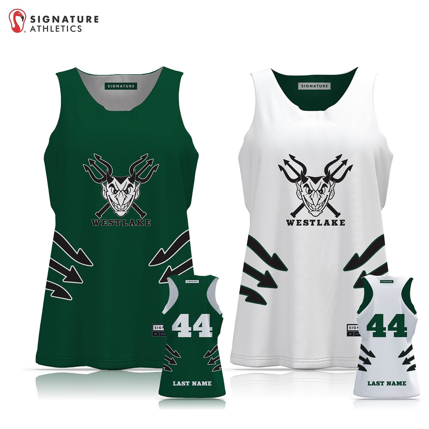 Westlake Lacrosse Women's Reversible Pinnie - Grade 2-4: N/A Signature Lacrosse