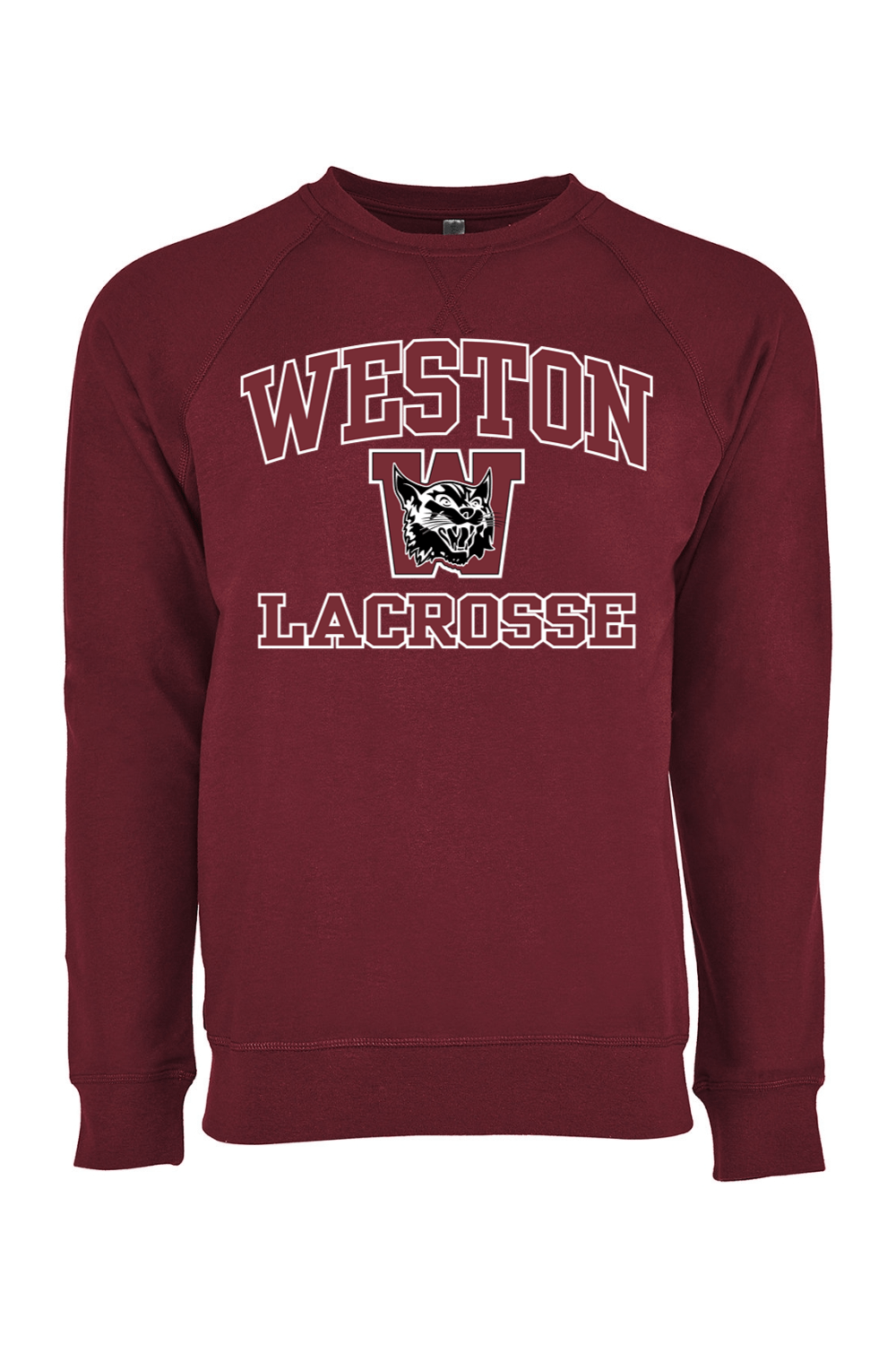 Weston Youth Lacrosse Adult Heavyweight Raglan Long Sleeve Signature Lacrosse