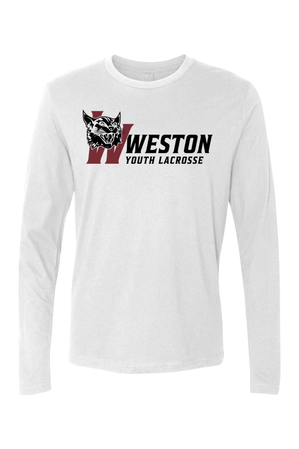Weston Youth Lacrosse Next Level Ringspun Long Sleeve Crew Signature Lacrosse