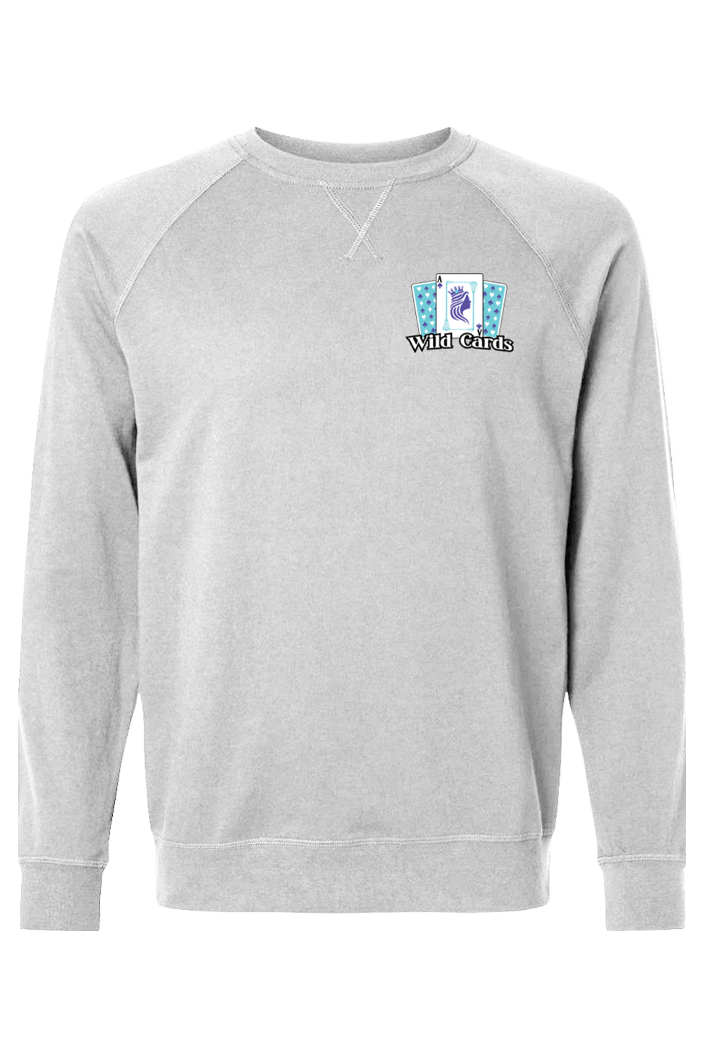 Wild Cards Lacrosse Adult Heavyweight Raglan Long Sleeve Signature Lacrosse