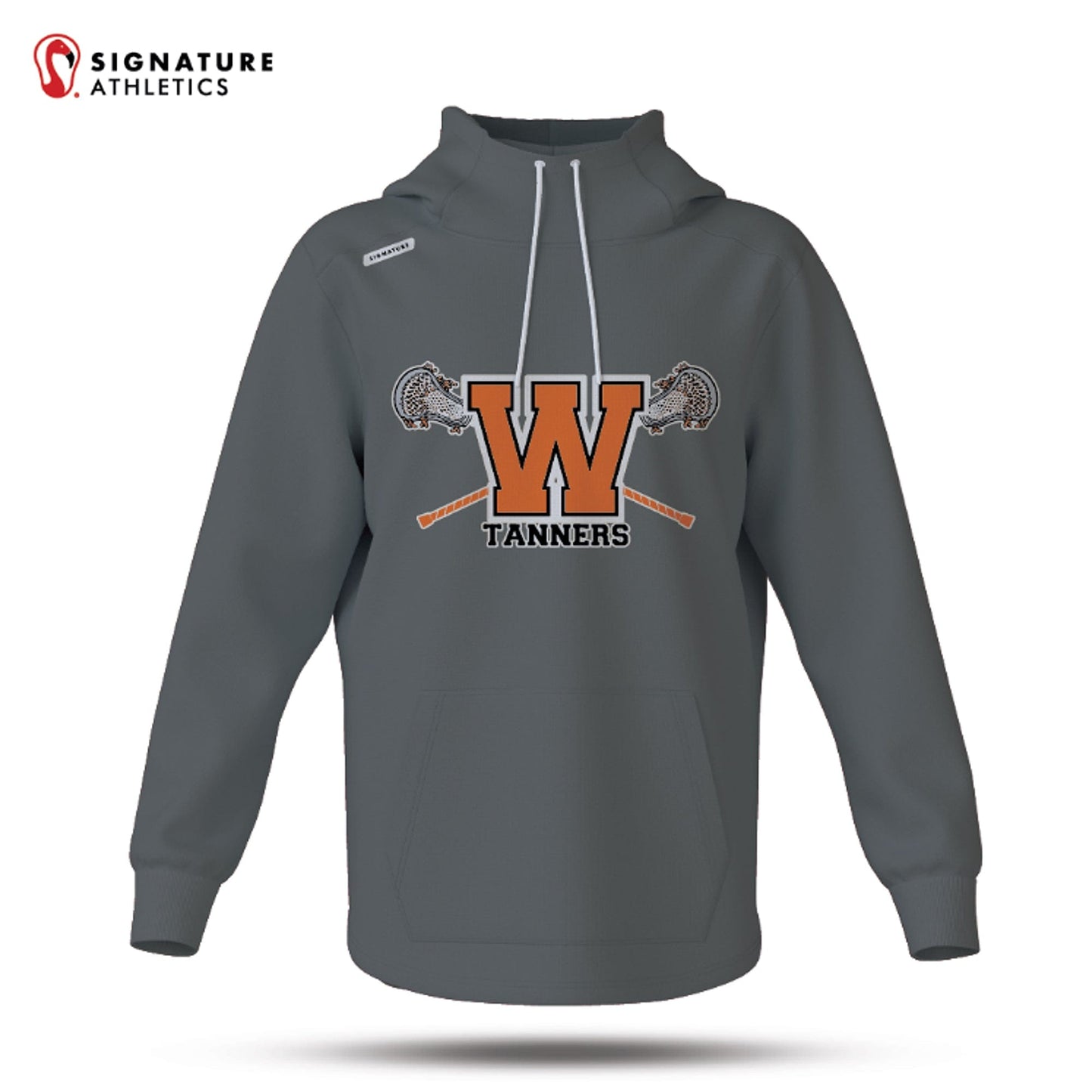 Woburn Youth Lacrosse Pro Dye Sub Scuba Hoodie: Woburn Signature Lacrosse