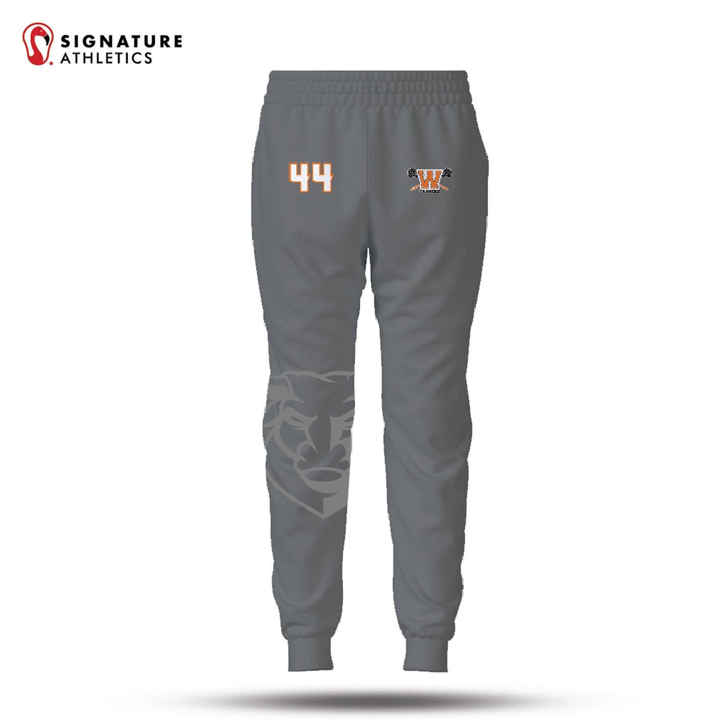 Woburn Youth Lacrosse Pro Lightweight Dye Sub Joggers: Woburn Signature Lacrosse