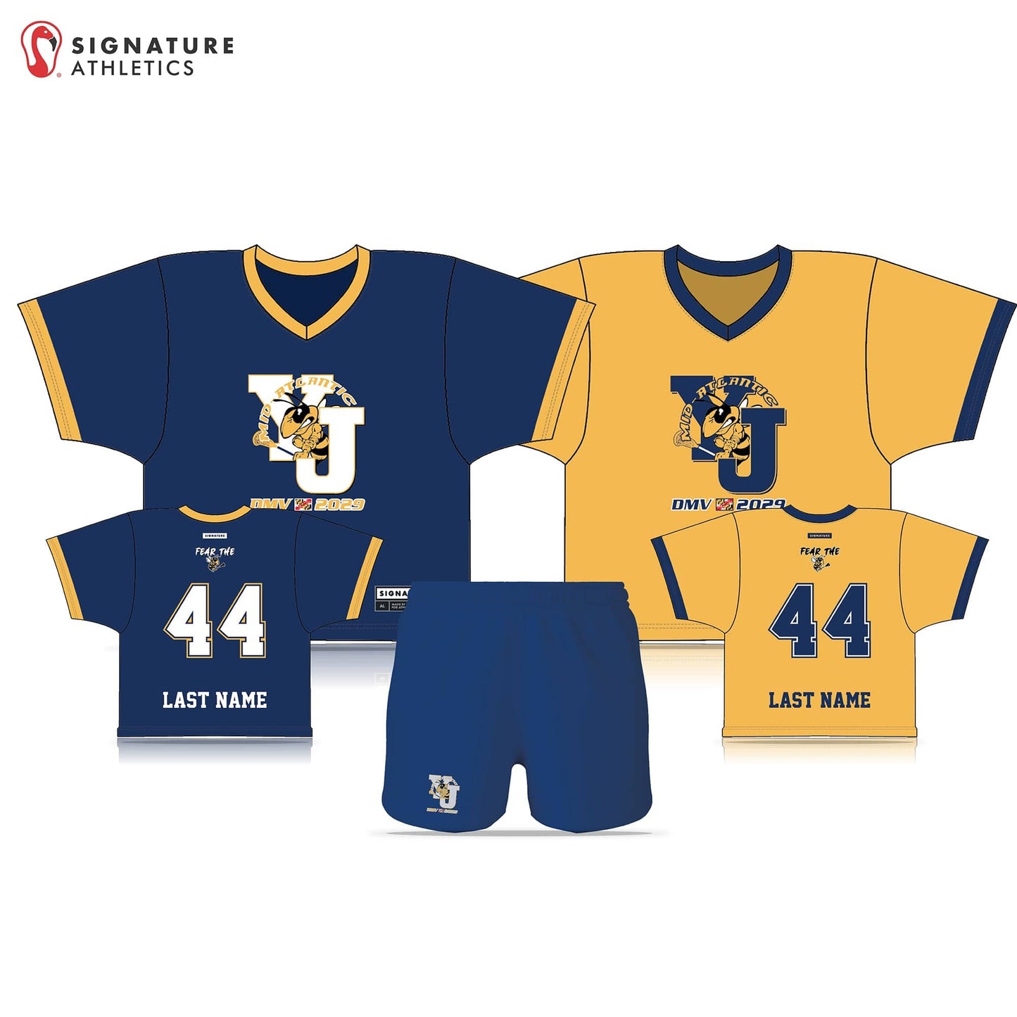 Yellow Jackets Mid-Atlantic DMV 2029 Women's 3 Piece Goalie Package: N/A Signature Lacrosse