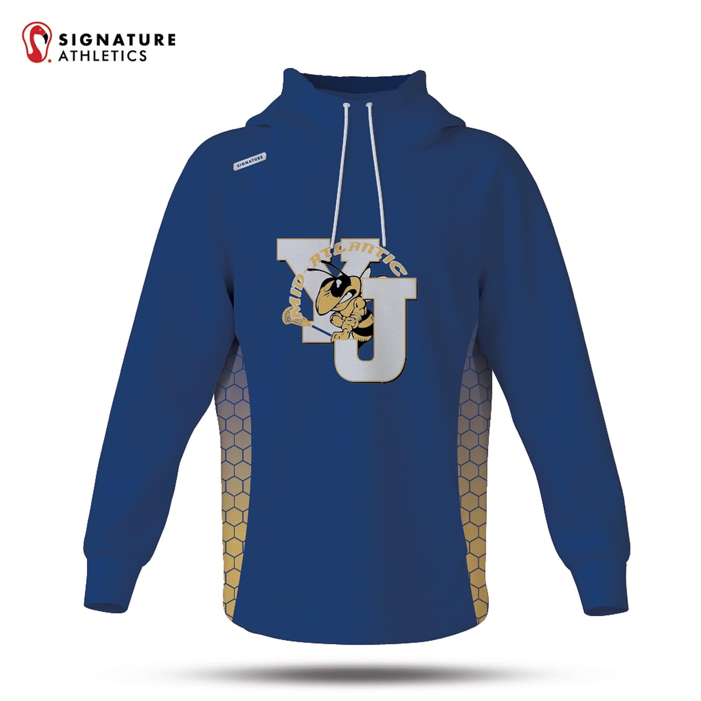 Yellow Jackets Mid-Atlantic Women's Pro Dye Sub Scuba Hoodie: N/A Signature Lacrosse