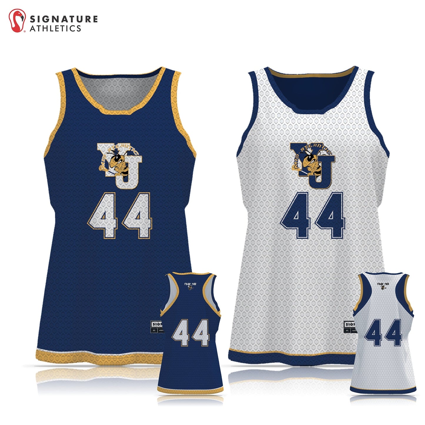 Yellow Jackets Mid-Atlantic Women's Reversible Tournament Pinnie: Yellow Jackets Mid Atlantic Signature Lacrosse