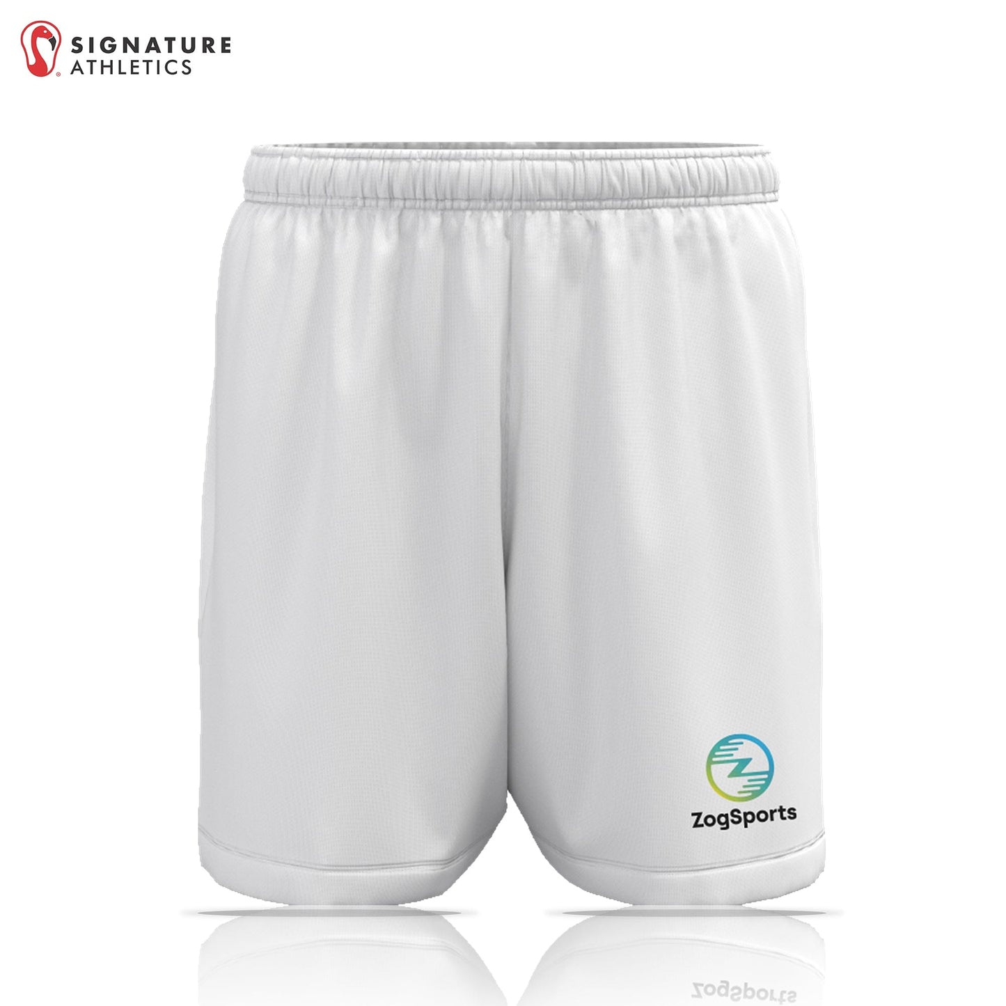 ZogSports Men's White Zog Player Game Shorts: ZogSports Signature Lacrosse