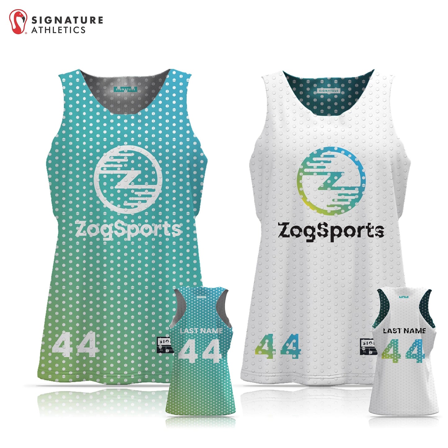 ZogSports Women's Reversible Pinnie: ZogSports Signature Lacrosse