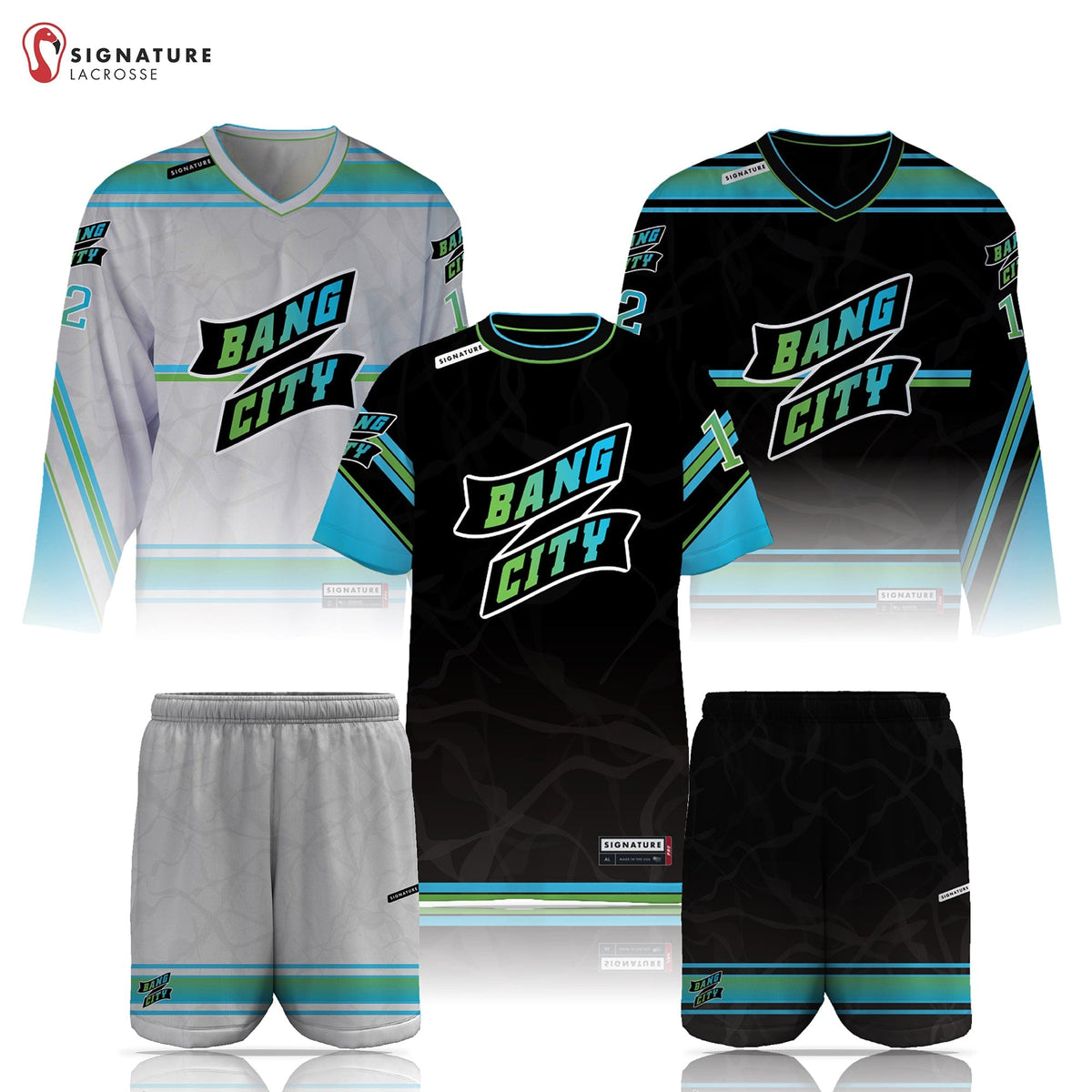 Bang City Lacrosse Men's 5 Piece Player Box Game Package: Bang City Signature Lacrosse