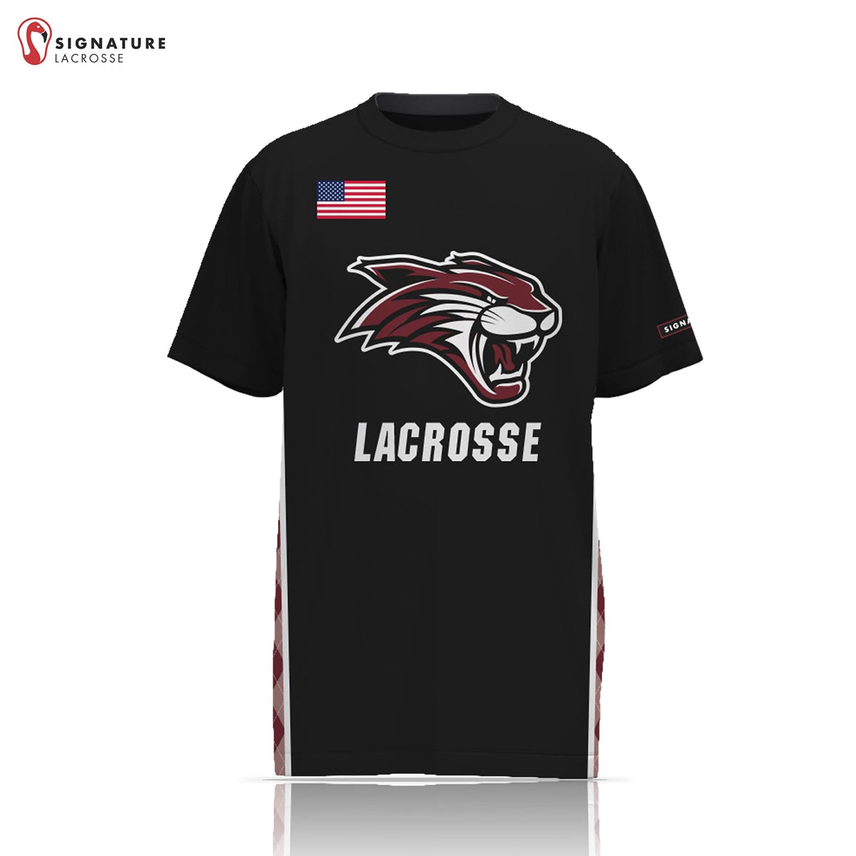 Bethel Youth Lacrosse Unisex Performance Short Sleeve Shooting Shirt - Basic 2.0:Boys Lightening Signature Lacrosse