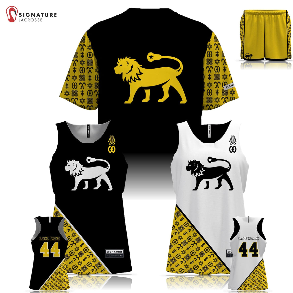 Black Star Lacrosse Women's 3 Piece Player Game Package: Black Star Adults Signature Lacrosse