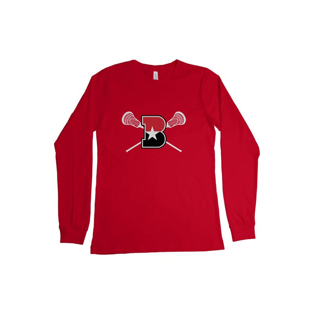 Bowie Youth Lacrosse Adult Cotton Long Sleeve T-Shirt Signature Lacrosse