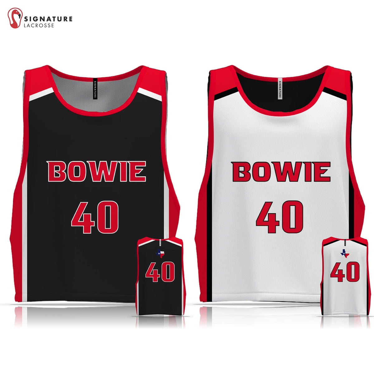 Bowie Youth Lacrosse Men's Pro Game Reversible: 3/4 Grade Signature Lacrosse