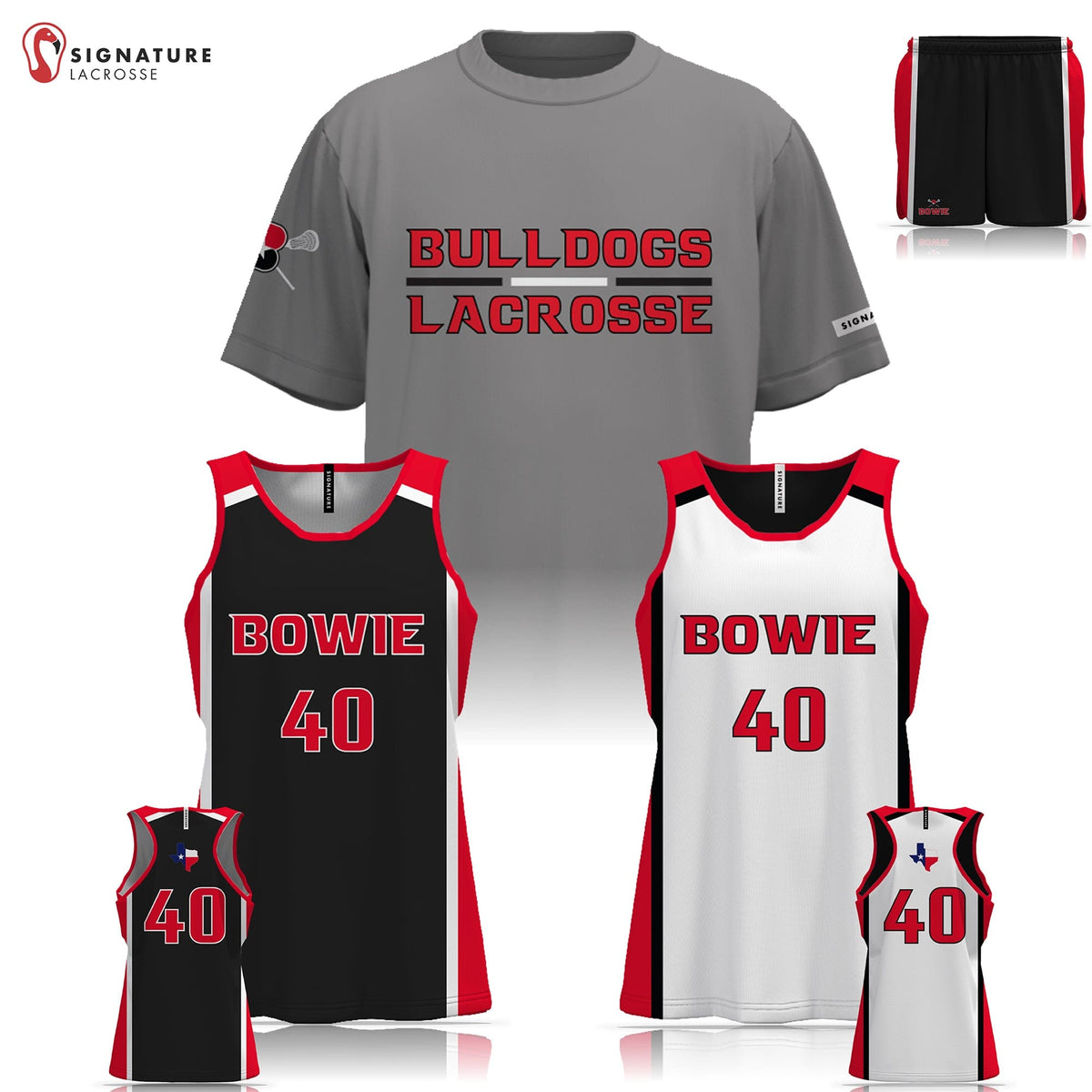 Bowie Youth Lacrosse Women's 3 Piece Game Package: 1/2 Grade Signature Lacrosse