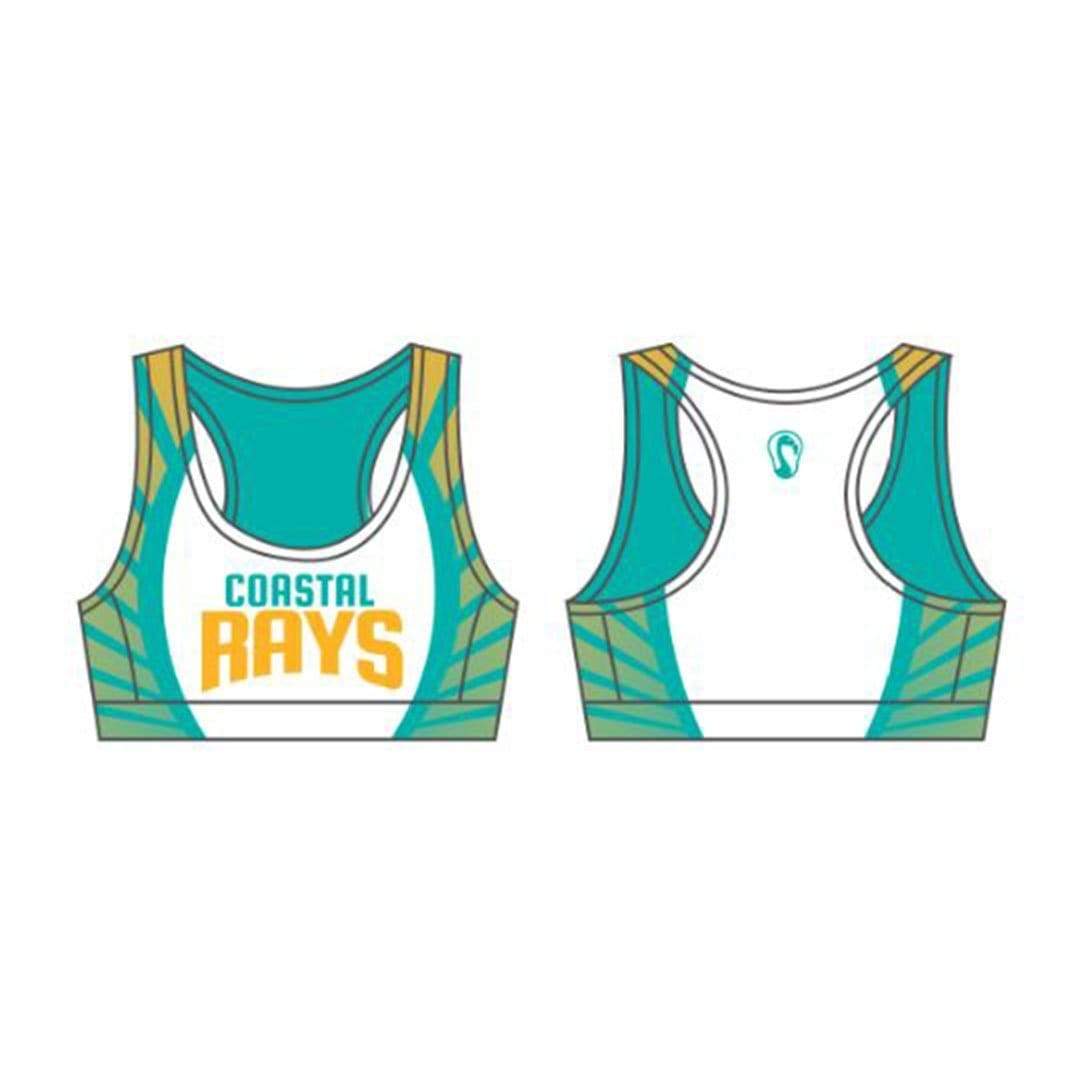 Coastal Rays Lacrosse Women's Performance Game Sports Bra Basic (Sold Separately):High School Signature Lacrosse