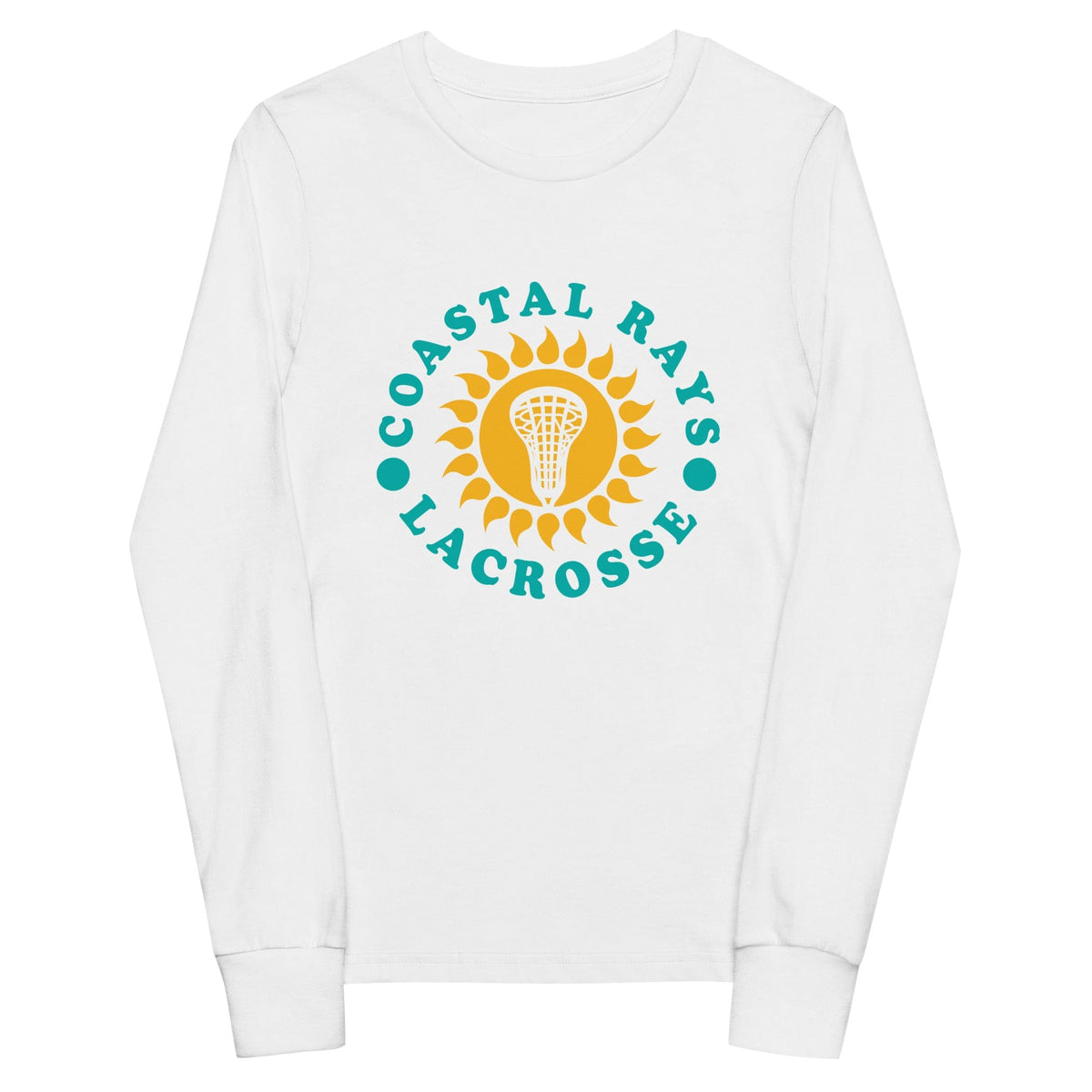Coastal Rays Lacrosse Youth Cotton Long Sleeve T-Shirt Signature Lacrosse