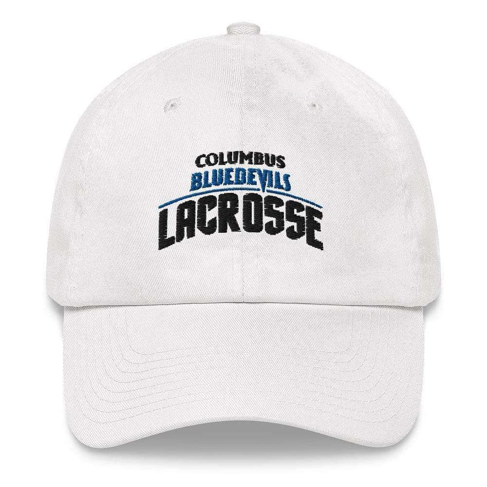 Columbus High Blue Devils Dad Hat Signature Lacrosse