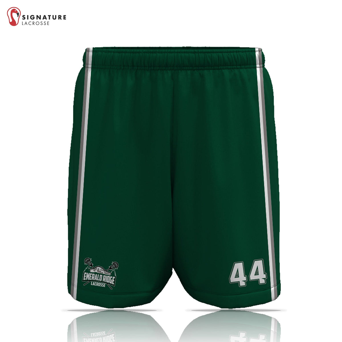 Emerald Ridge Lacrosse Men’s Game Shorts: Grade 3-4 Signature Lacrosse