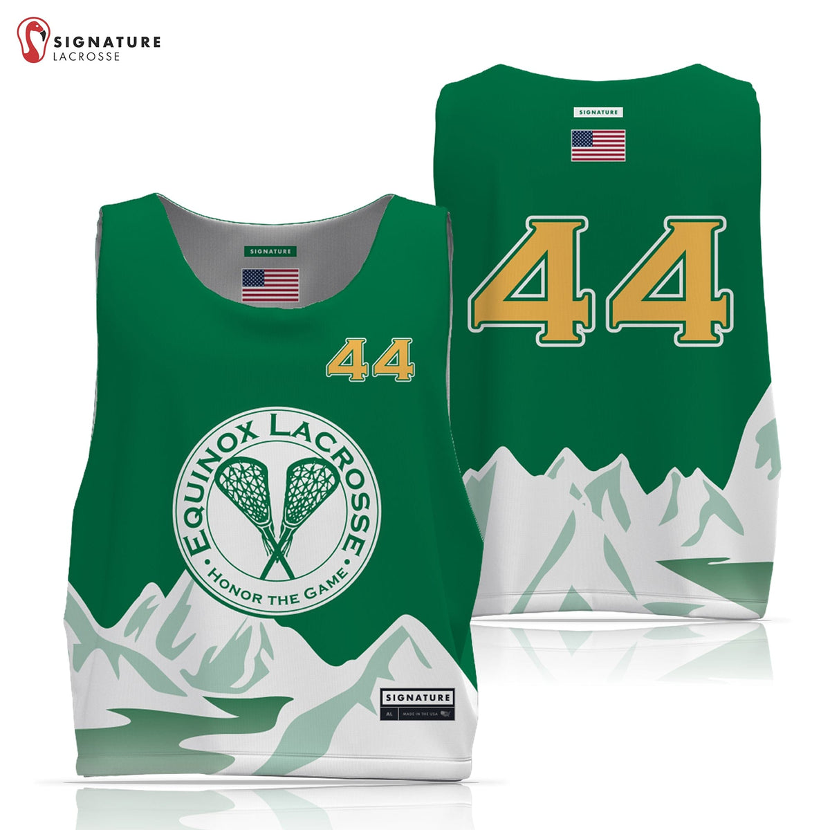 Equinox Lacrosse Men's 2 Piece Player Game Package: Grade 3rd-8th Signature Lacrosse