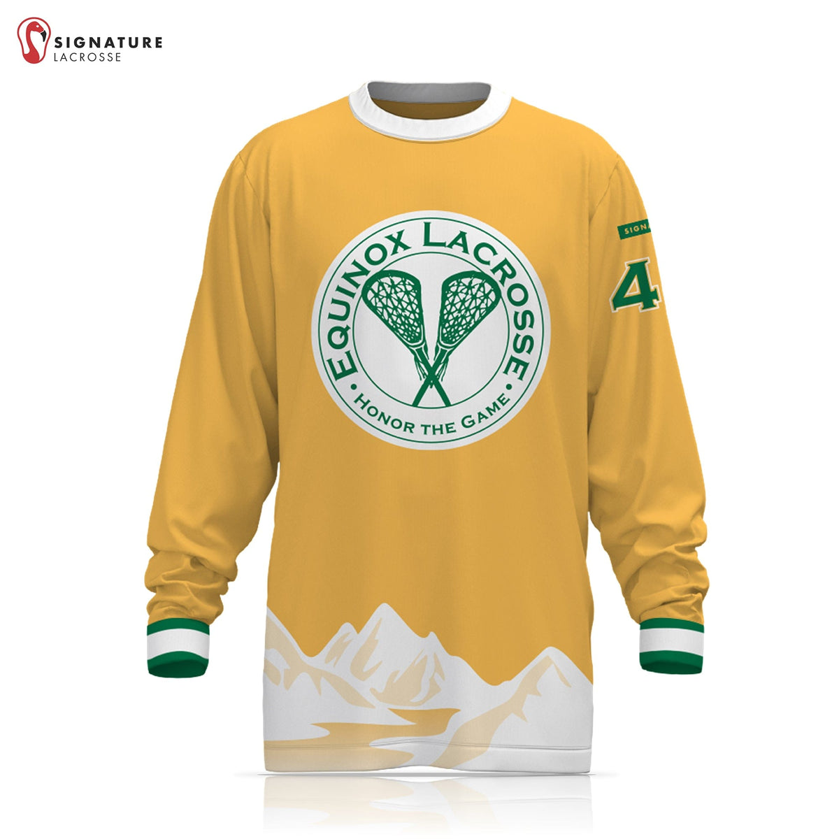 Equinox Lacrosse Player Long Sleeve Shooter Shirt: Grade 3rd-8th Signature Lacrosse
