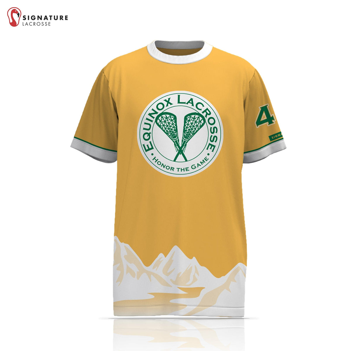 Equinox Lacrosse Player Short Sleeve Shooter Shirt: Grade 3rd-8th Signature Lacrosse