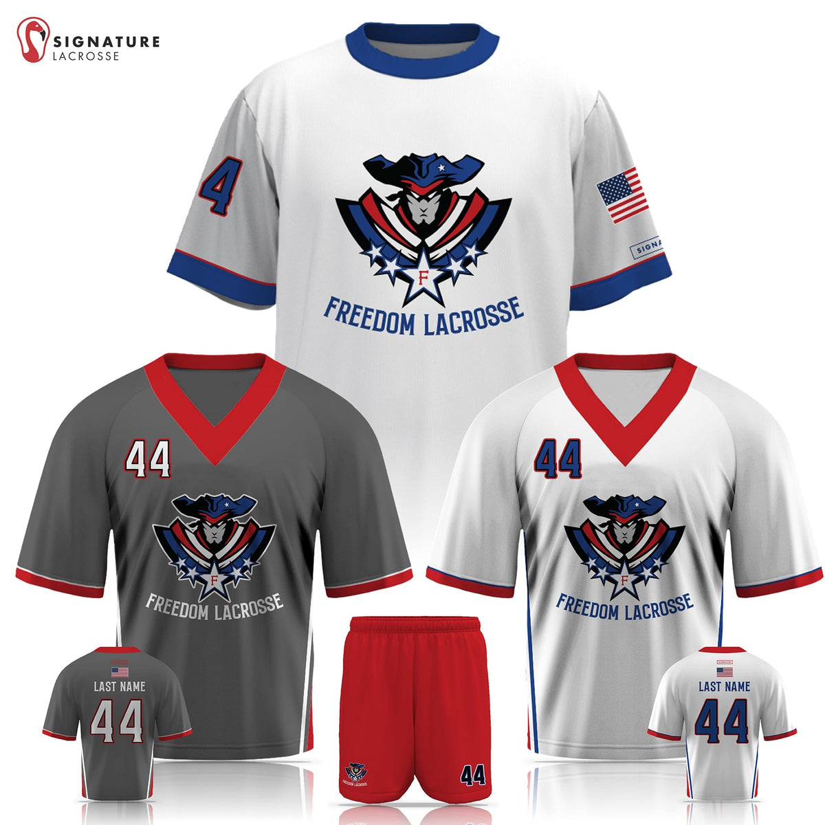 Freedom MS Lacrosse Men's 4 Piece Game Package: Freedom MS Signature Lacrosse