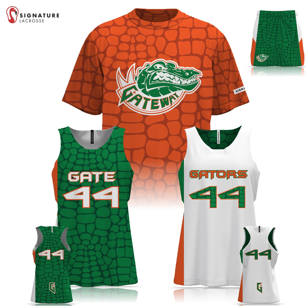 Gateway Gators Lacrosse Women's 3 Piece Player Game Package: 5/6 Signature Lacrosse