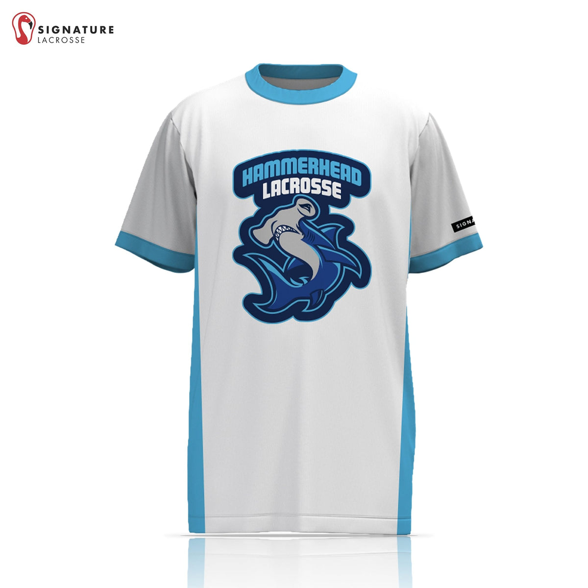 Hammerhead Lacrosse Men's Player Short Sleeve Shooting Shirt: U12 Signature Lacrosse