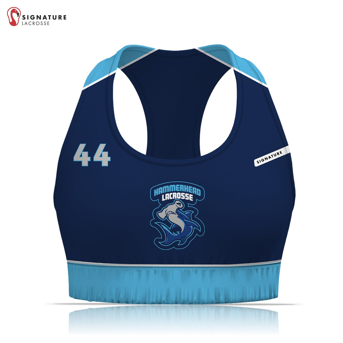 Hammerhead Lacrosse Women's Player Sport's Bra: U10 Signature Lacrosse