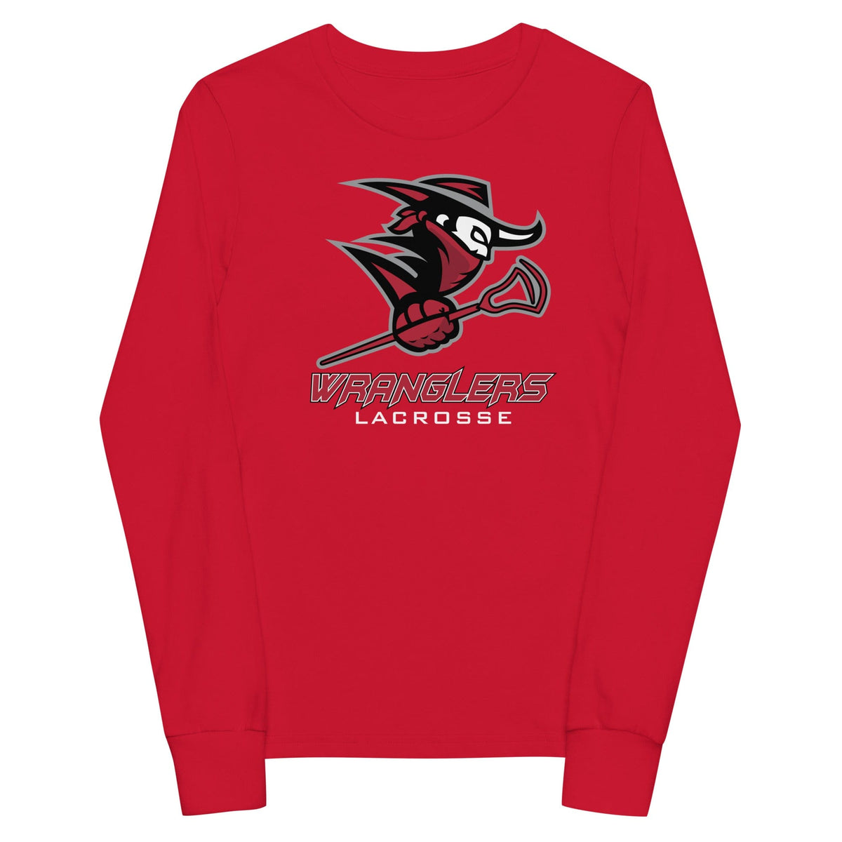Henderson Wranglers Lacrosse Youth Cotton Long Sleeve T-Shirt Signature Lacrosse