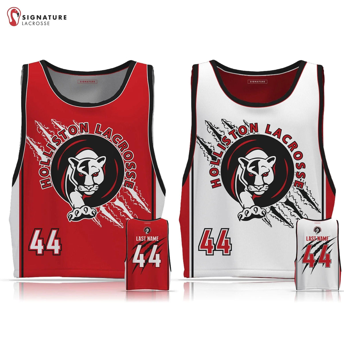 Holliston Youth Lacrosse Men's Game Pinnie: Grade 3 & 4 Signature Lacrosse