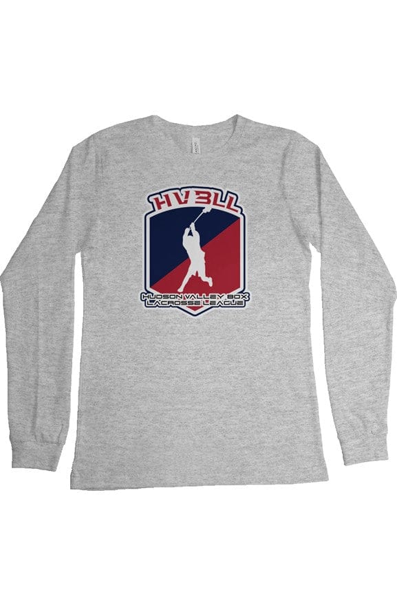 Hudson Valley Box Lacrosse League Adult Cotton Long Sleeve T-Shirt Signature Lacrosse
