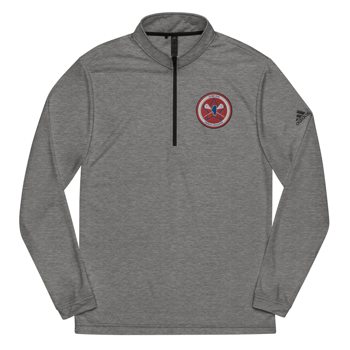 Illinois Boys Lacrosse Adult Men's 1/4 Adidas Performance Pullover Signature Lacrosse