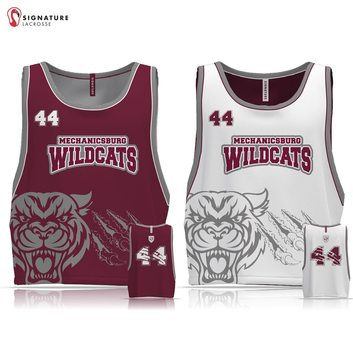 Mechanicsburg Youth Lacrosse Men's Player Reversible Game Pinnie: 8U Signature Lacrosse