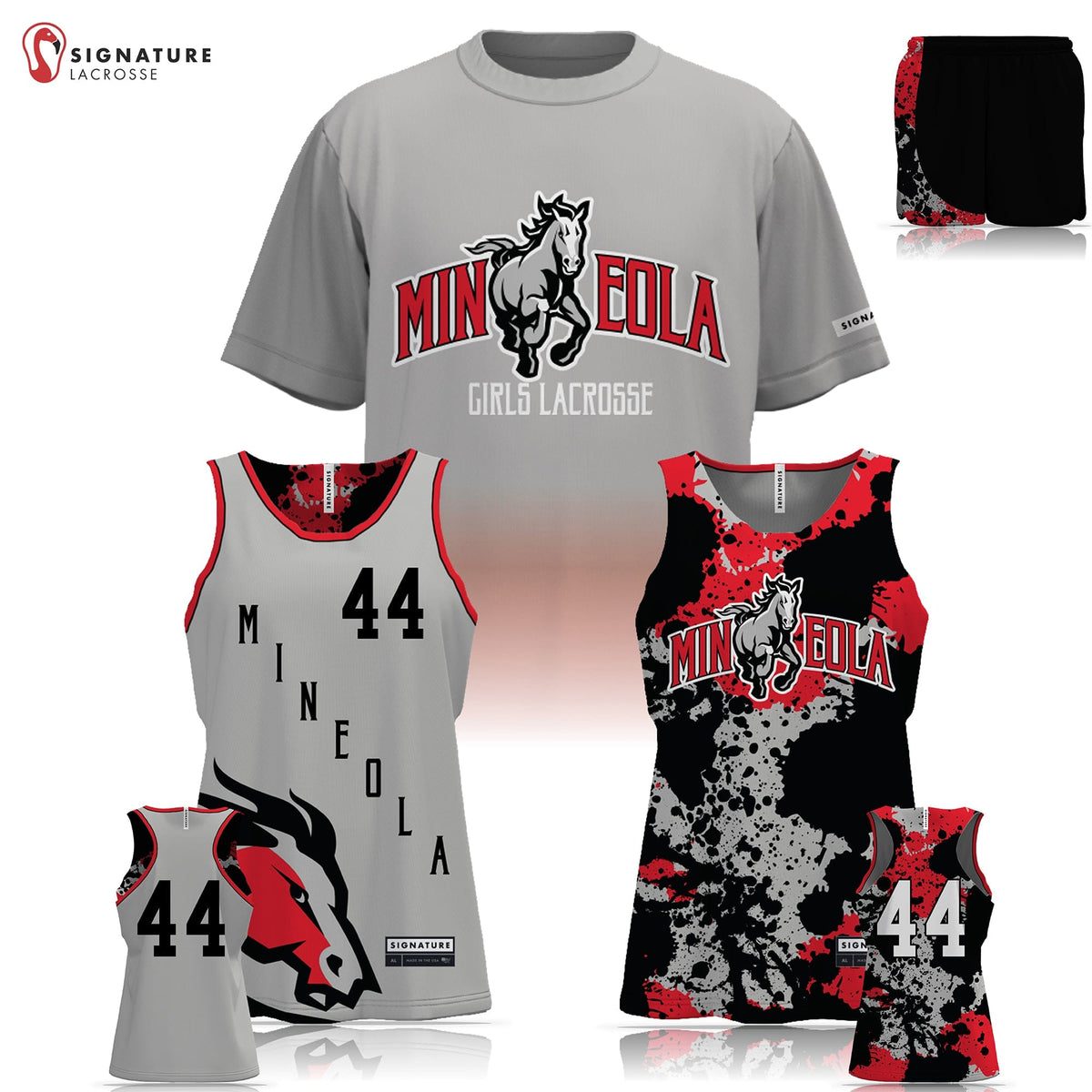 Mineola Girls Lacrosse Women's 3 Piece Player Game Package: Mineola Signature Lacrosse