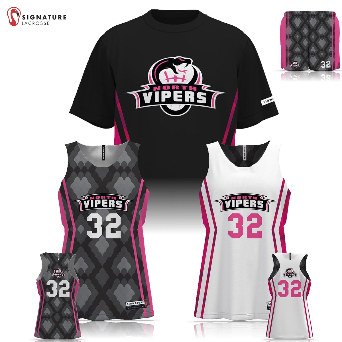 North Vipers Women's 3 Piece Pro Game Package: North Vipers Signature Lacrosse