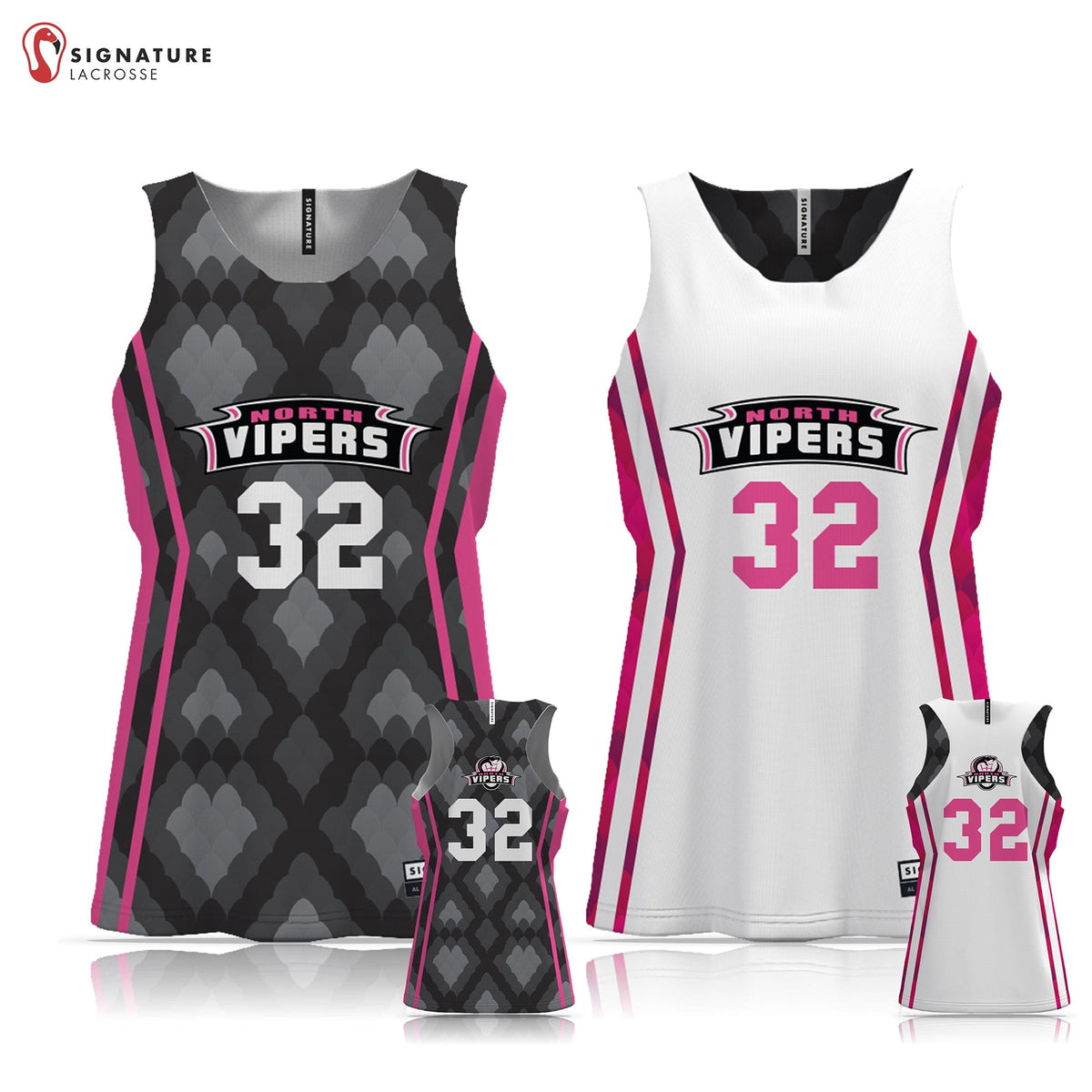 North Vipers Women's Pro Game Reversible: North Viper Signature Lacrosse