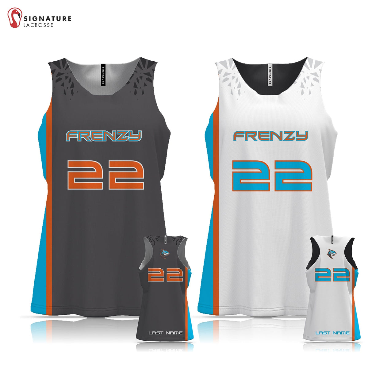 Orange County Frenzy Lacrosse Women's Pro Game Reversible: Select Orange Signature Lacrosse