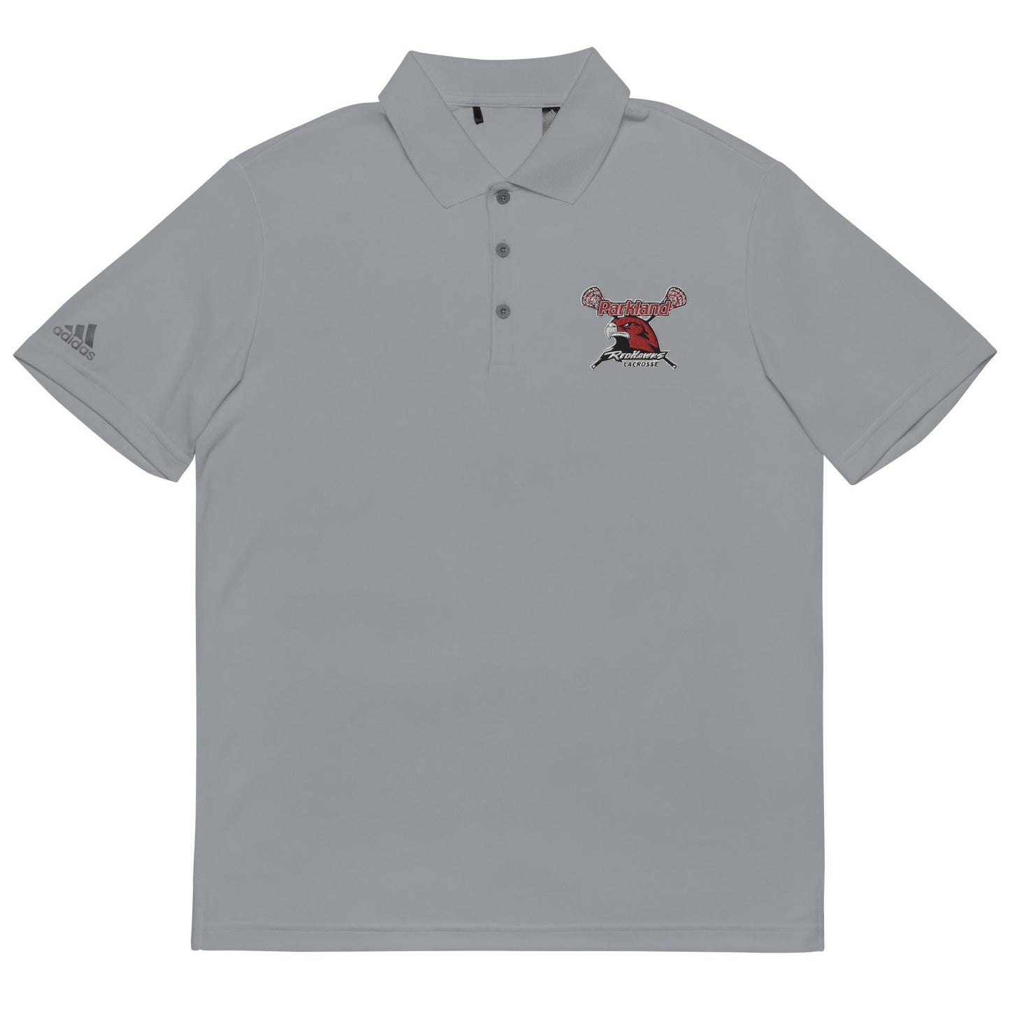 Parkland Redhawks Lacrosse Adult Adidas Performance Polo Signature Lacrosse