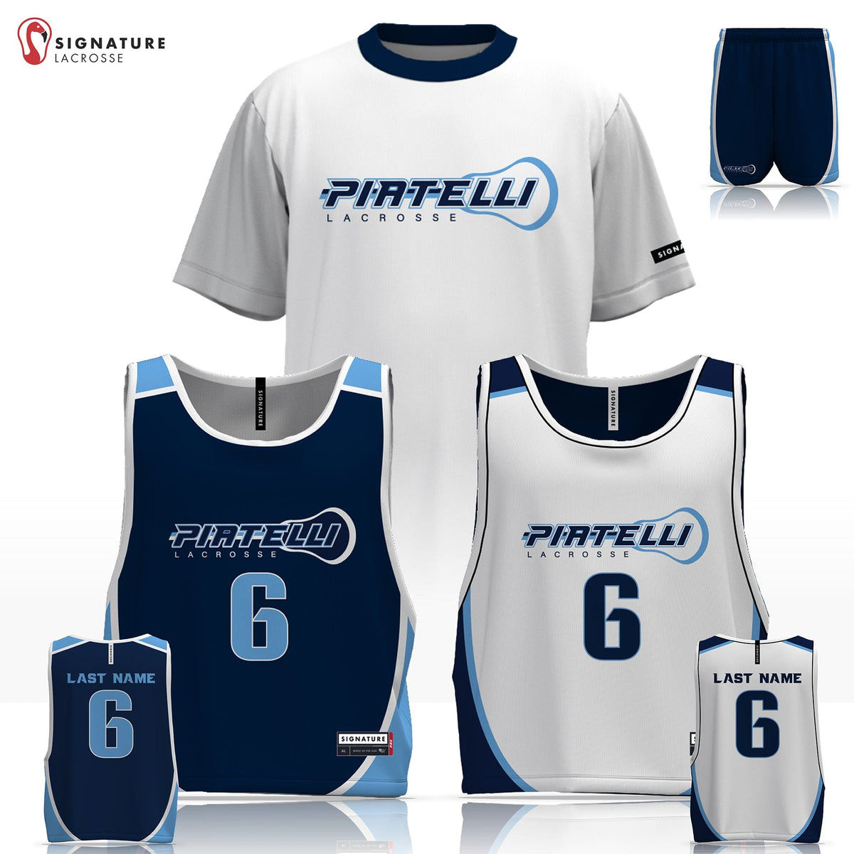 Piatelli Lacrosse Men's 3 Piece Pro Game Package: Central 2028 Moriarty Signature Lacrosse