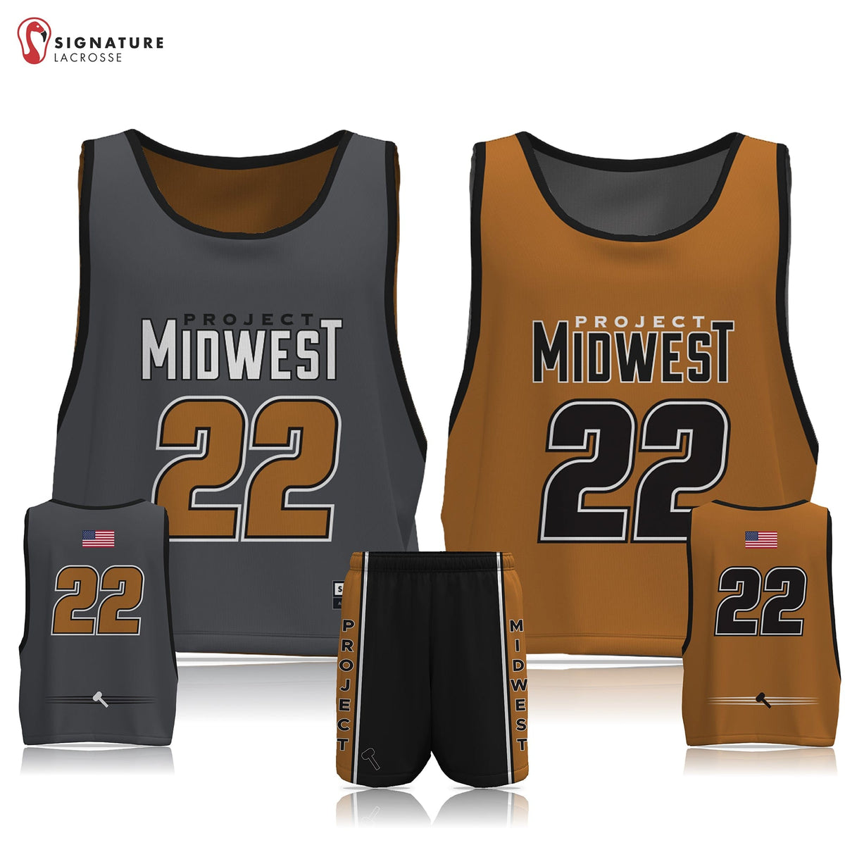 Project Midwest Lacrosse Men's 2 Piece Game Package: 2028 Signature Lacrosse