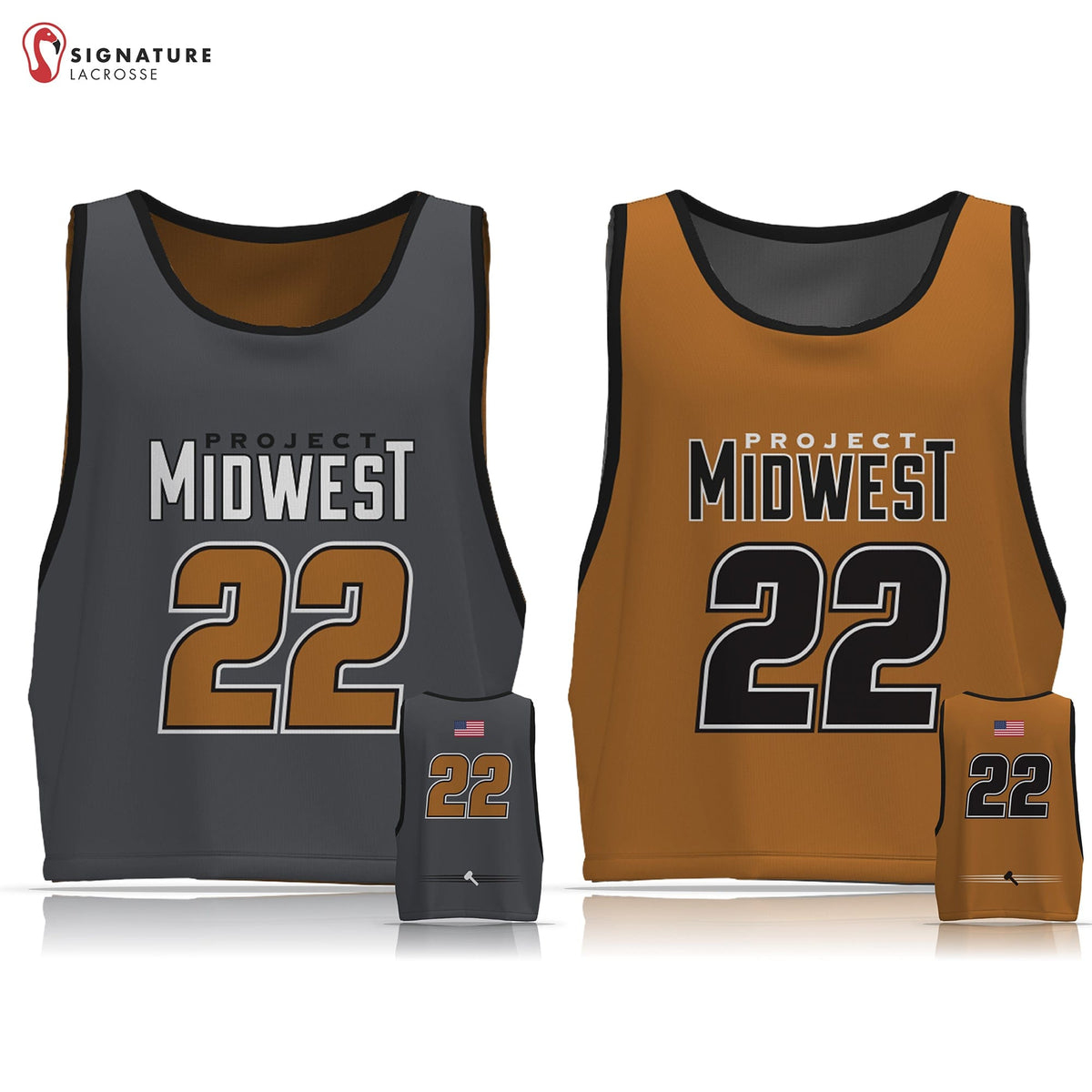 Project Midwest Lacrosse Reversible Game Pinnie: 2029 Signature Lacrosse