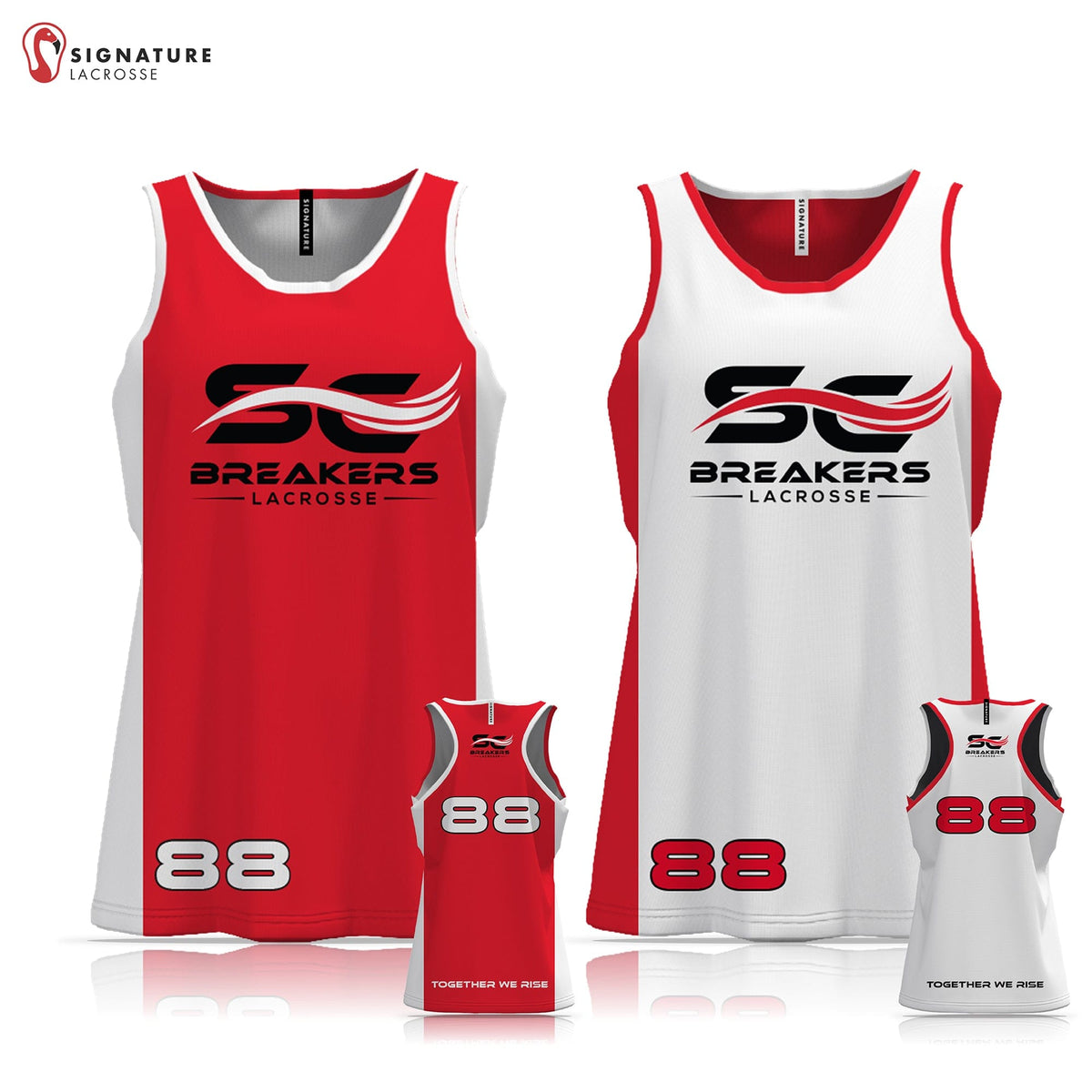 San Clemente Breakers Lacrosse Women's Reversible Game Pinnie: Elementary School Signature Lacrosse